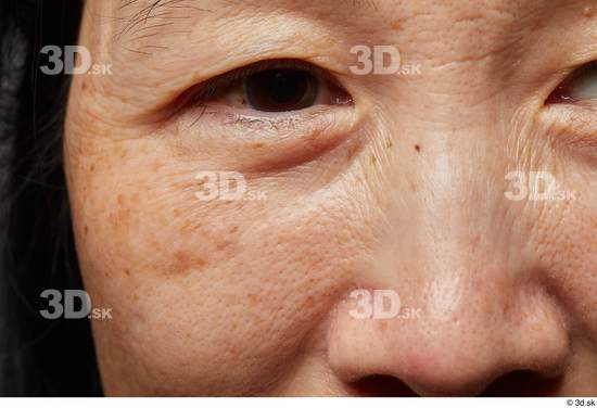 Face Woman Asian Wrinkles Face Skin Textures