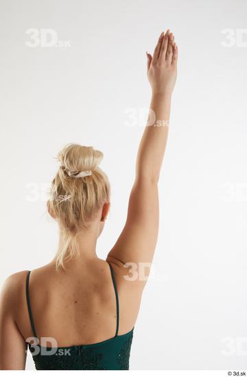 Woman White Slim Female Studio Poses