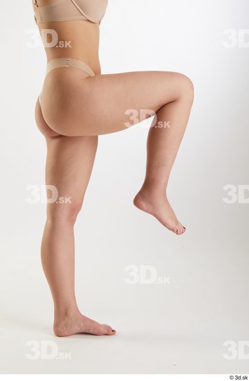 Woman White Slim Female Studio Poses