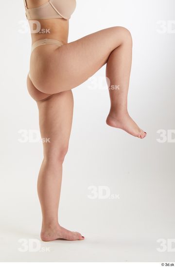 Woman White Slim Female Studio Poses