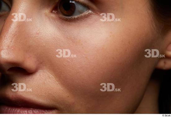 Face Woman White Studio photo references Face Skin Textures