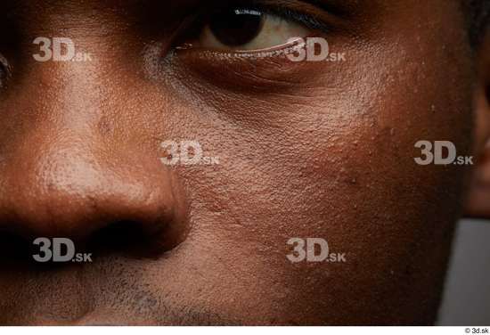 Face Man Black Face Skin Textures