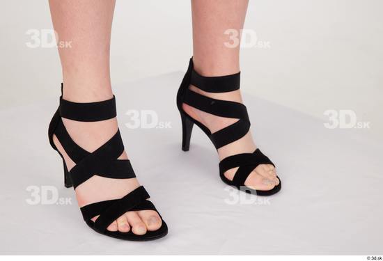 Olivia Sparkle black high heels sandals foot shoes  jpg