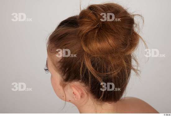 Olivia Sparkle brown hair messy bun  jpg