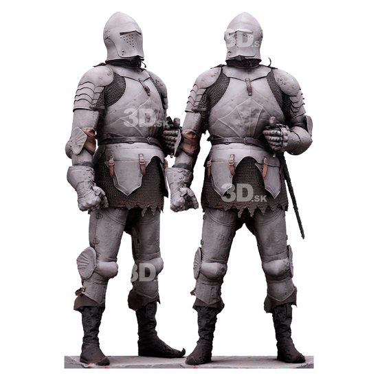 Whole Body Man White Army 3D Scan Daily Pose