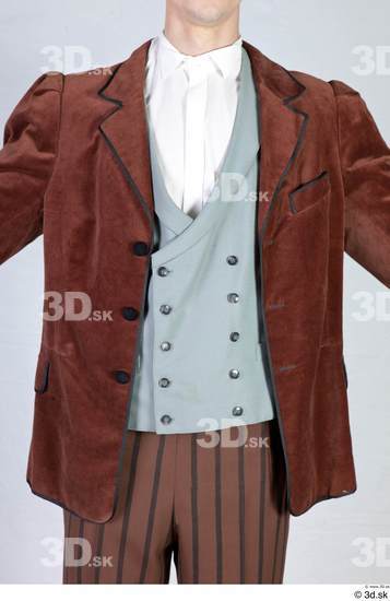 Upper Body Man White Jacket Costume photo references