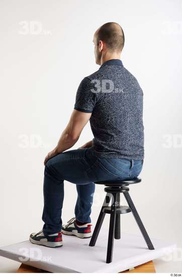 Man White Slim Male Studio Poses