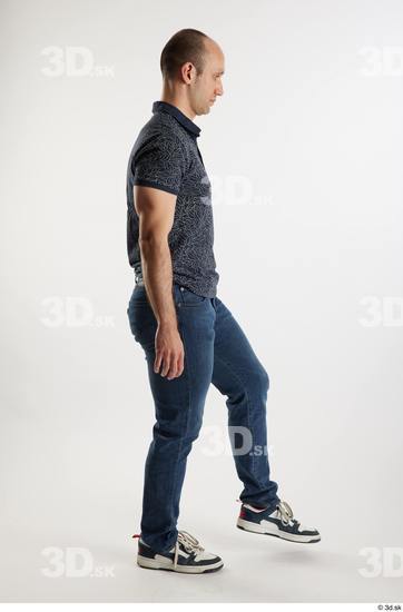 Man White Slim Male Studio Poses