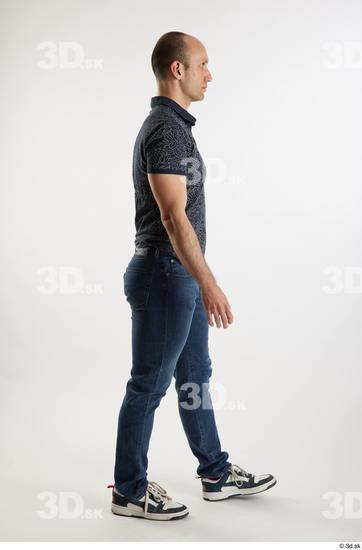 Man White Slim Male Studio Poses