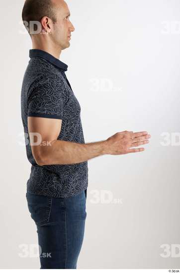 Man White Slim Male Studio Poses