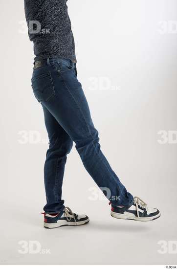 Man White Slim Male Studio Poses