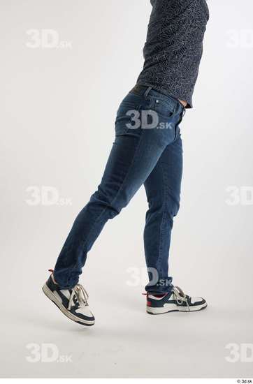 Man White Slim Male Studio Poses