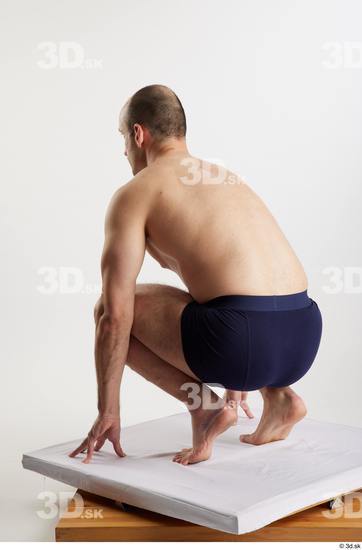 Man White Slim Male Studio Poses