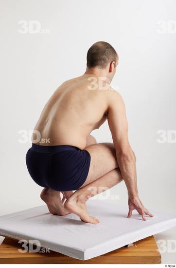 Man White Slim Male Studio Poses