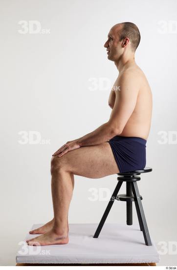 Man White Slim Male Studio Poses