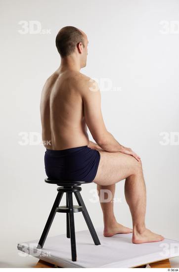 Man White Slim Male Studio Poses