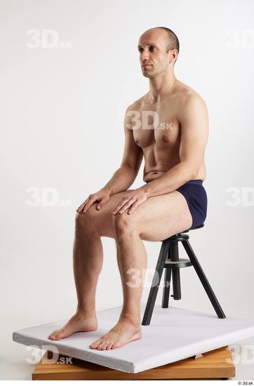 Man White Slim Male Studio Poses