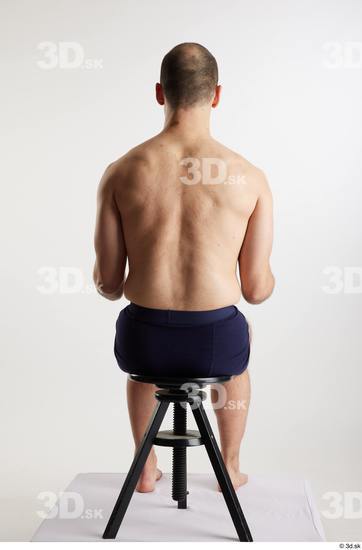 Man White Slim Male Studio Poses