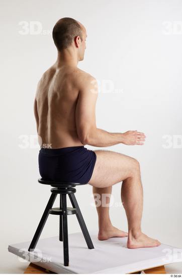 Man White Slim Male Studio Poses