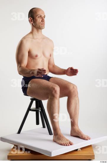 Man White Slim Male Studio Poses