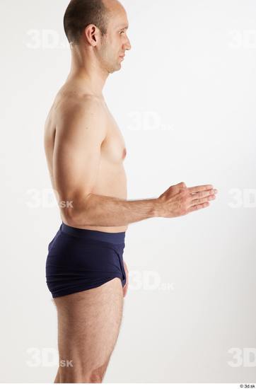 Man White Slim Male Studio Poses