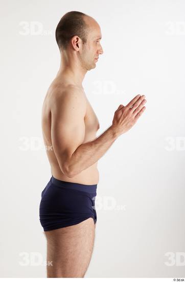 Man White Slim Male Studio Poses