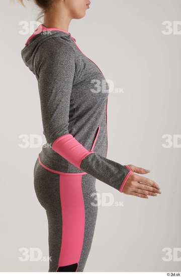 Woman White Slim Female Studio Poses