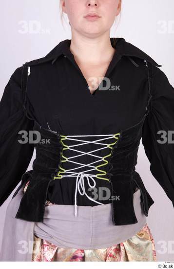 Upper Body Woman White Jacket Costume photo references