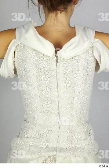 Upper Body Woman White Dress Costume photo references