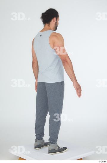 Man Black Slim Male Studio Poses