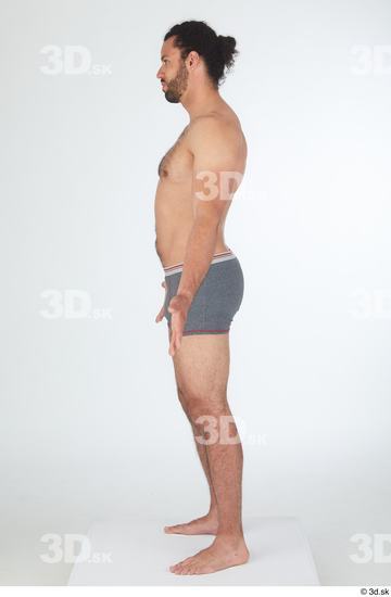 Man Black Slim Male Studio Poses