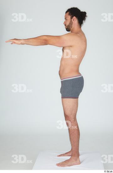 Man Black Slim Male Studio Poses