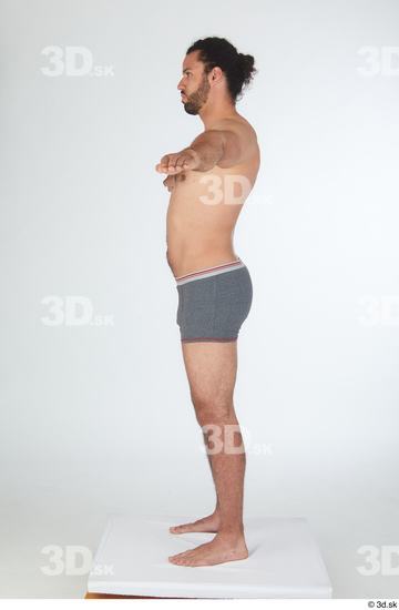 Man Black Slim Male Studio Poses