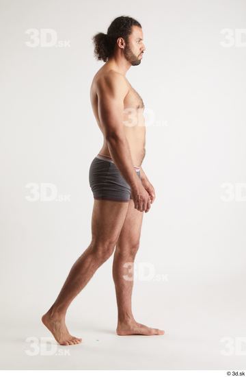 Man Black Muscular Male Studio Poses