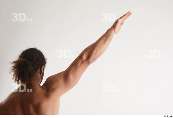 Man Black Muscular Male Studio Poses