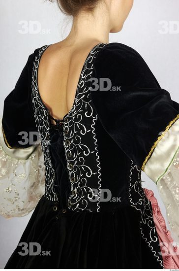 Upper Body Woman White Historical Dress Costume photo references