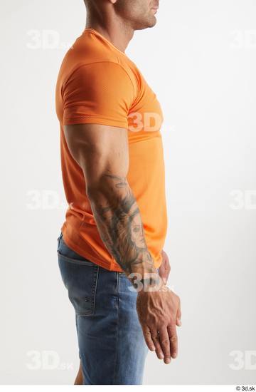 Man White Muscular Male Studio Poses