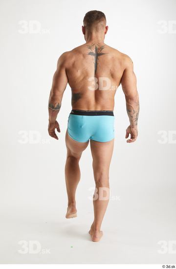 Man White Muscular Male Studio Poses