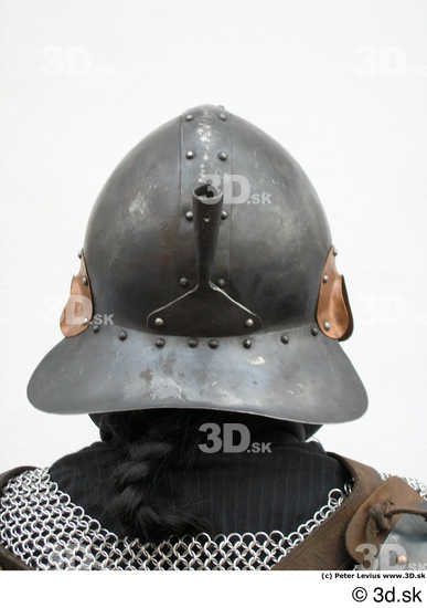 Head Woman White Army Historical Helmet Studio photo references