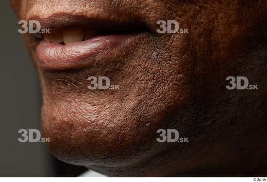 Face Mouth Skin Man Black Slim Studio photo references