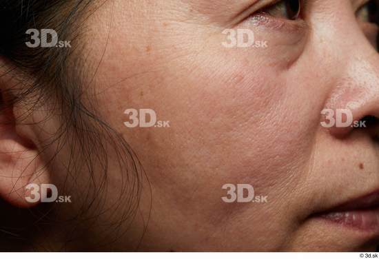 Face Mouth Cheek Skin Woman Asian Wrinkles Studio photo references