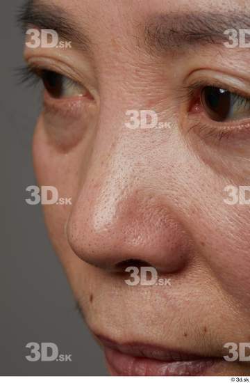 Face Nose Skin Woman Asian Wrinkles Studio photo references