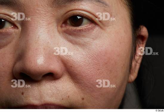 Eye Face Nose Cheek Skin Woman Asian Wrinkles Studio photo references