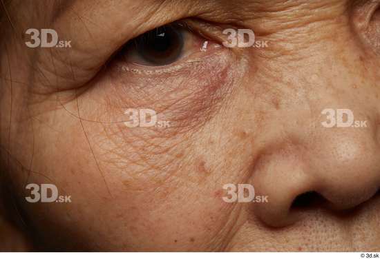 Eye Face Nose Cheek Skin Woman Asian Wrinkles Studio photo references