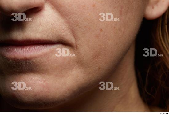 Face Mouth Cheek Skin Woman White Wrinkles Studio photo references