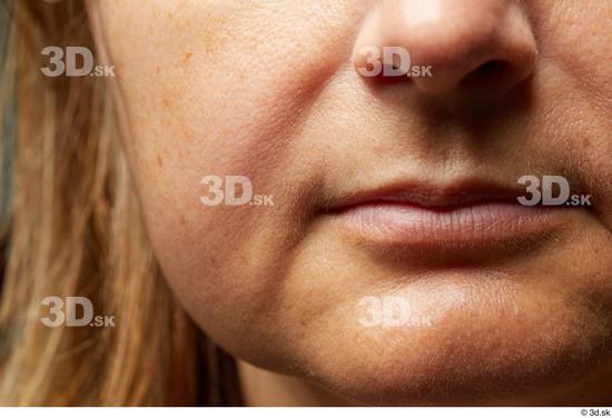 Mouth Nose Cheek Skin Woman White Chubby Studio photo references