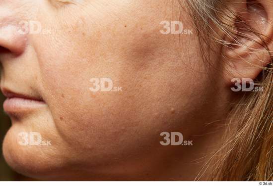 Mouth Cheek Skin Woman White Chubby Wrinkles Studio photo references