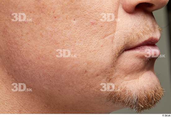 Face Mouth Cheek Skin Man White Scar Bearded Studio photo references