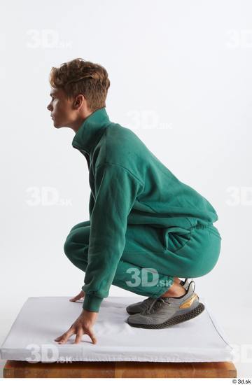 Man White Athletic Male Studio Poses