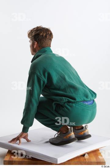 Man White Athletic Male Studio Poses